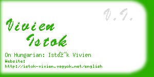 vivien istok business card